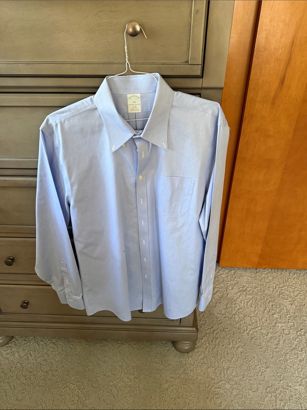 Brooks Brothers Light Blue Men's Slim Dress Shirt
